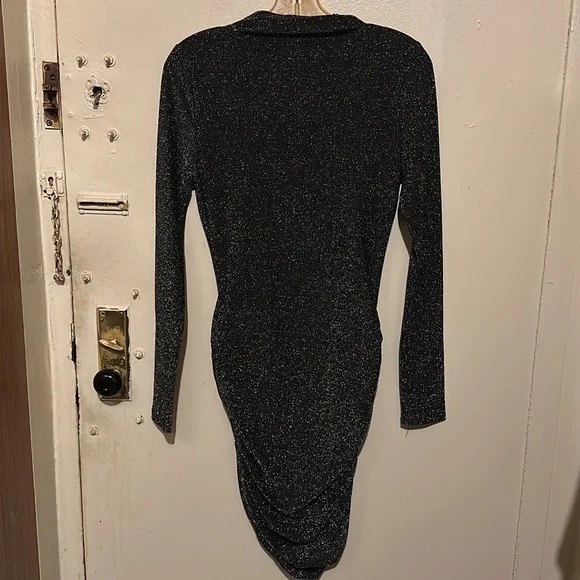 BLACK SEQUIN PARTY DRESS SIZE SMALL - Picture 4 of 4